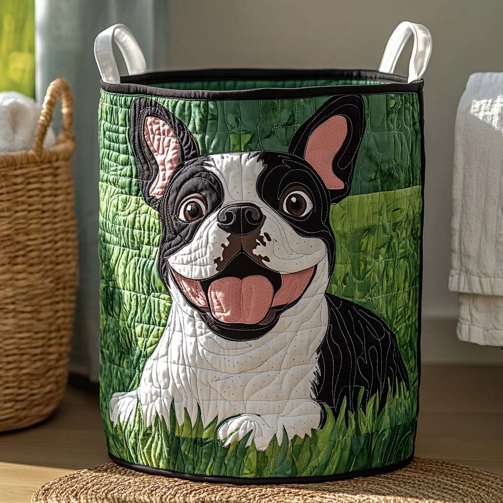 Meadow Smile Quilted Laundry Basket NCU0NXD627