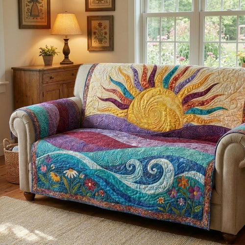Meadow Sunrise Quilted Sofa Cover NCU0DV2069