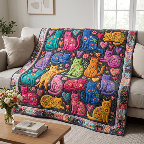 Meadow Whiskers Quilted Blanket NCU0NTD1925