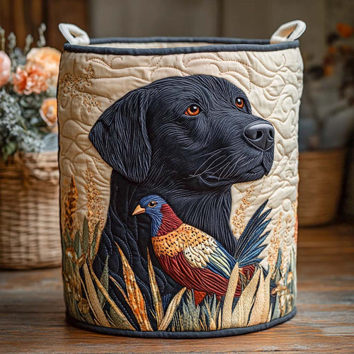 Meadow Wing Quilted Laundry Basket NCU0NXD725