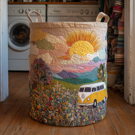 Meadowland Woodland Quilted Laundry Basket NCU0HNH246
