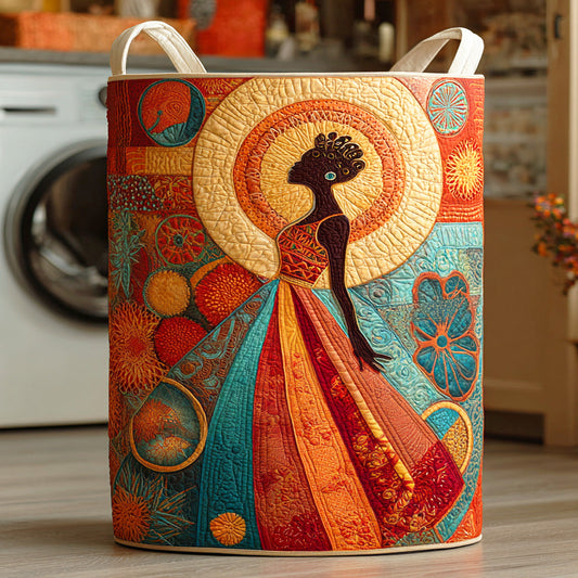 Melanin Dreams Quilted Laundry Basket NCU0NTD708
