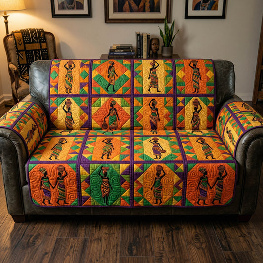Melanin Grace Quilted Sofa Cover NCU0NTD1860