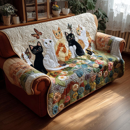 Meow Haven Quilted Sofa Cover NCU0PTT2148