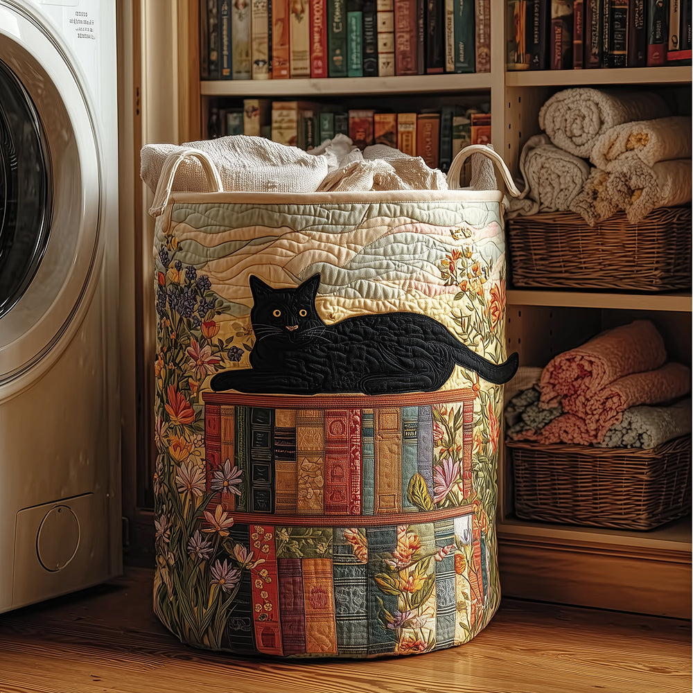 Meow Magic Quilted Laundry Basket NCU0TH3107
