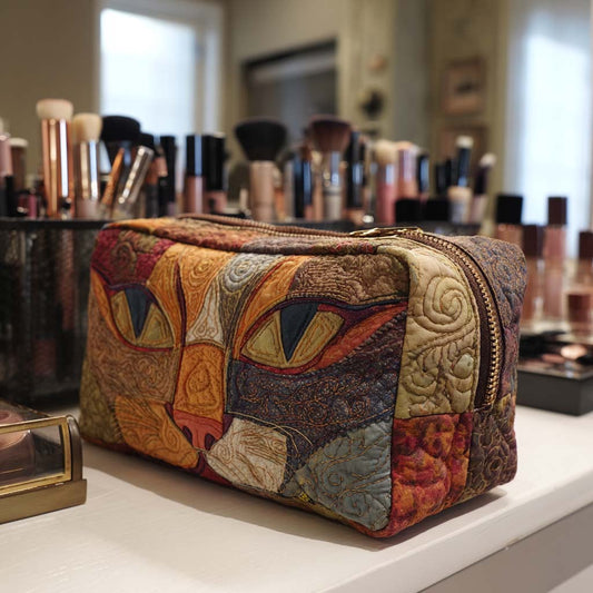 Meow Mood Quilted Makeup Bag NCU0NNT2082