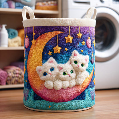 Meow Parade Quilted Laundry Basket NCU0NTD695