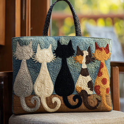 Meowgical Whiskers Quilted Tote Bag NCU0PTT1842