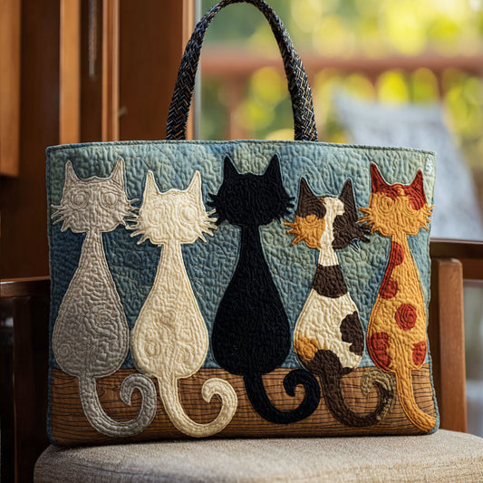 Meowgical Whiskers Quilted Tote Bag NCU0PTT1842