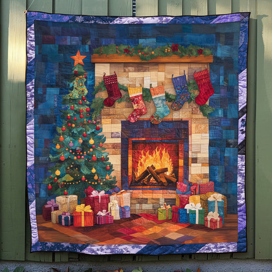 Meowy Christmas Joy Quilted Blanket NCU0TL1690