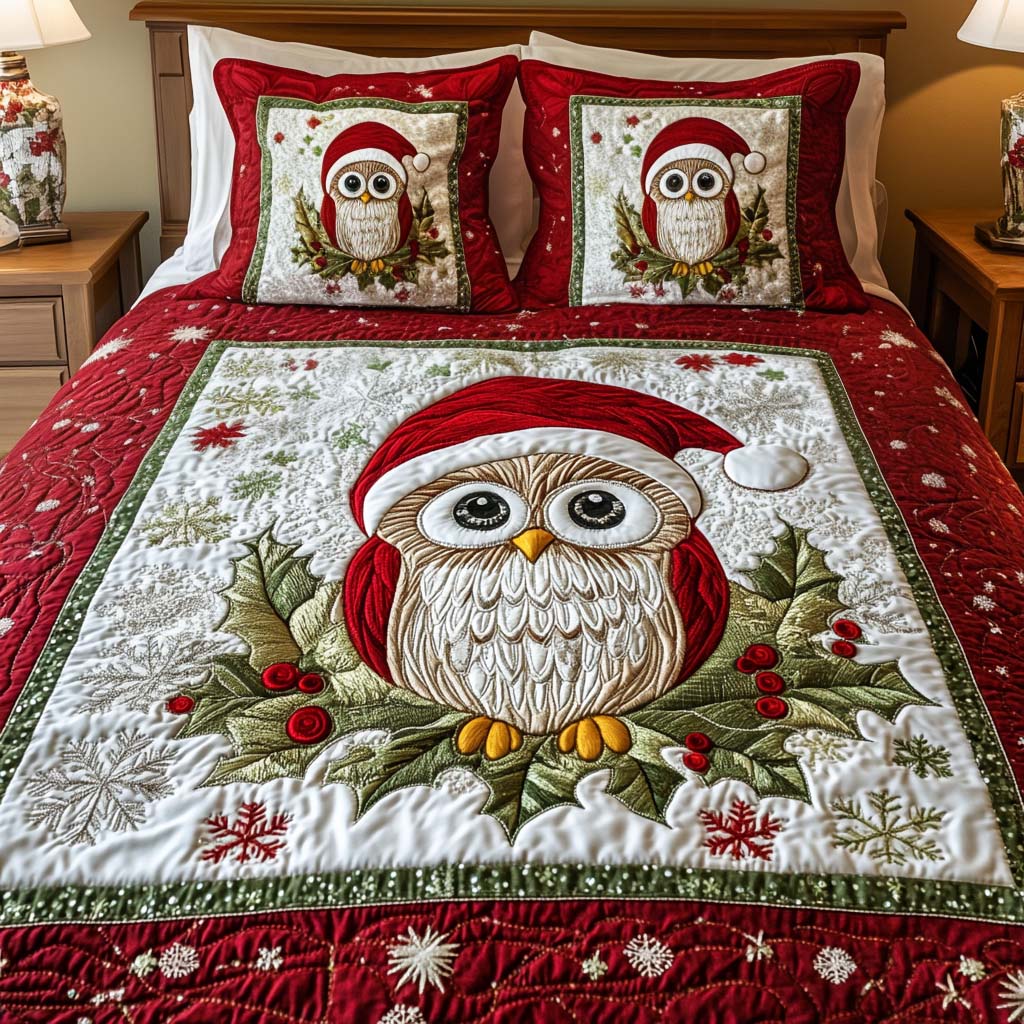 Merry Nights 3-Piece Quilted Bedding Set NCU0NNT109