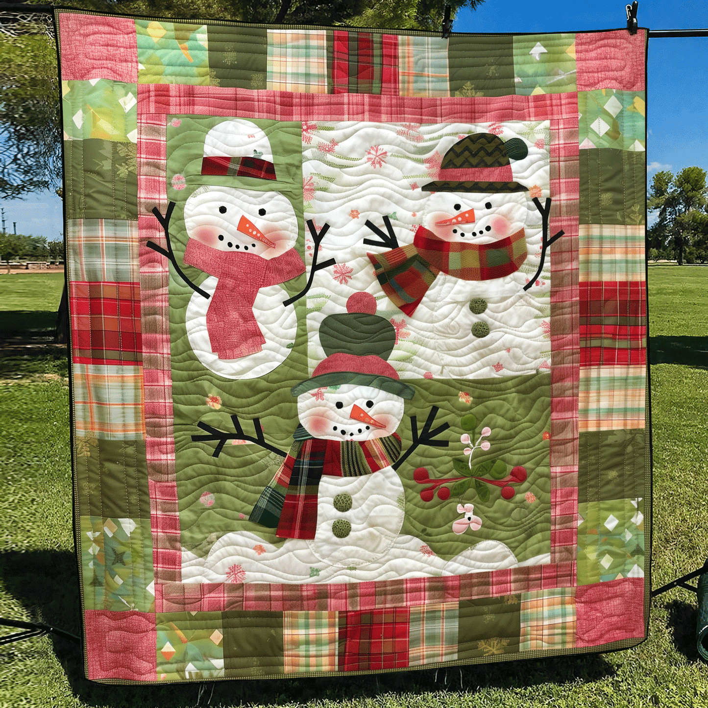 Merry & Bright Quilted Blanket NCU0TH1019