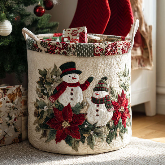 Merry Buttons Quilted Laundry Basket NCU0PTT1324