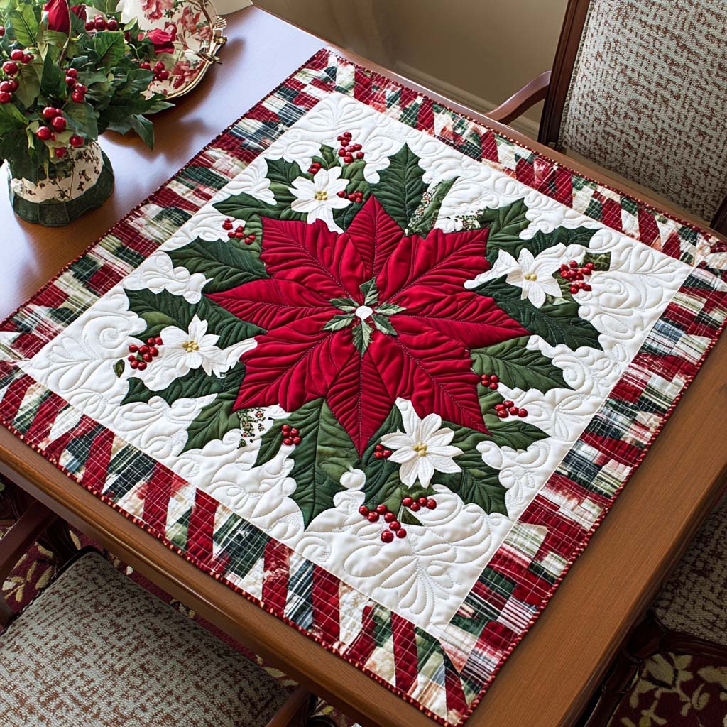 Merry Charm Quilted Table Topper NCU0NNT1635