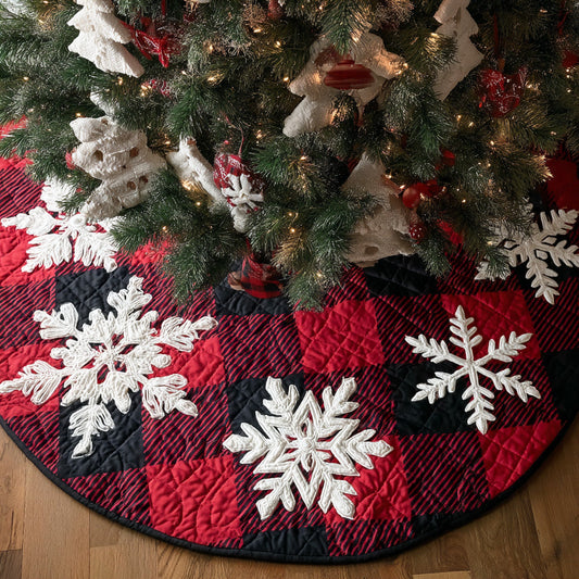 Merry Contrast Christmas Quilted Tree Skirt NCU0NTD1146