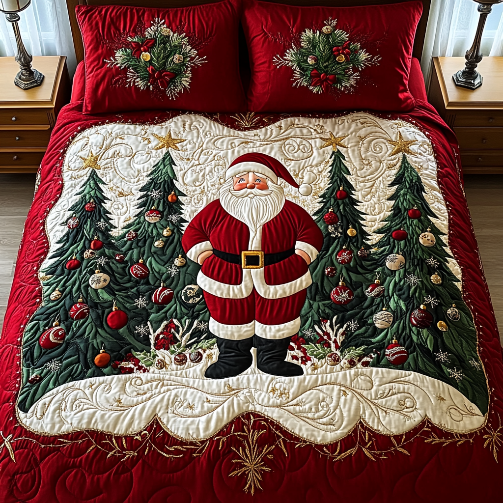 Merry Dreams 3-Piece Quilted Bedding Set NCU0VH482
