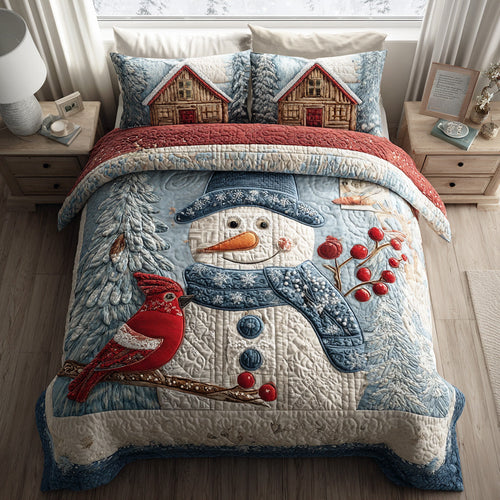 Merry Frost Field 3-Piece Quilted Bedding Set NCU0NTD901