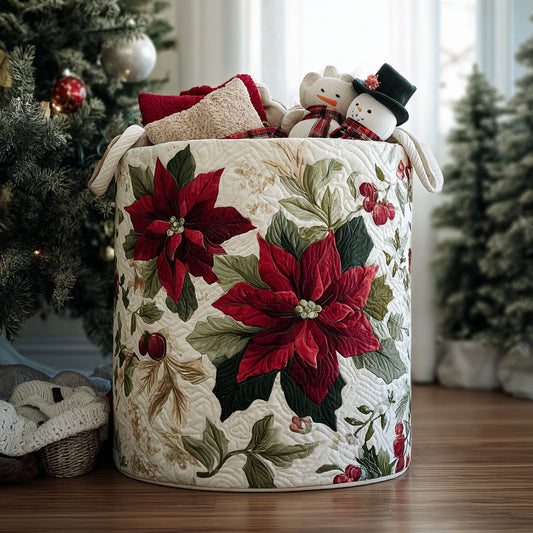 Merry Glow Lane Quilted Laundry Basket NCU0PTT1325