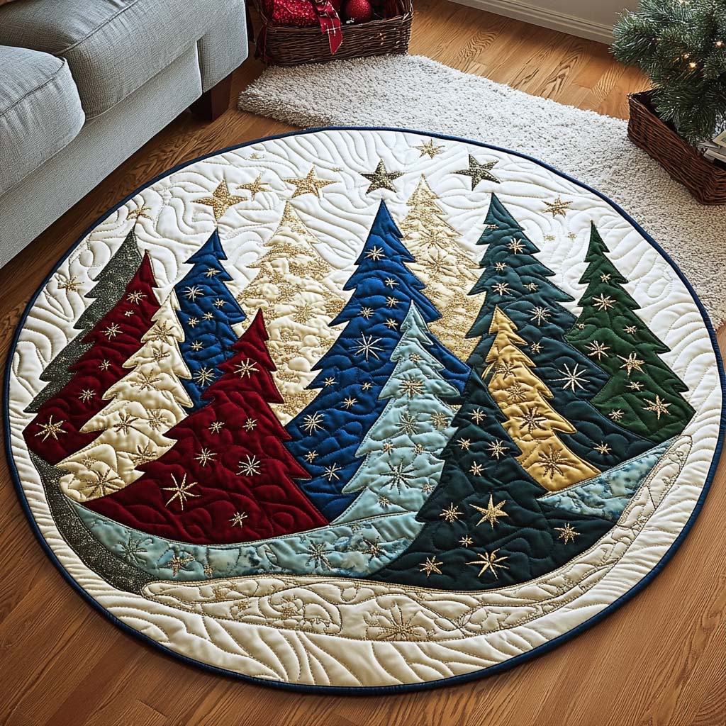 Merry Lights Quilted Round Mat NCU0NNT2053