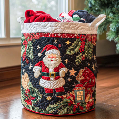 Merry Magic Quilted Laundry Basket NCU0NNT1569