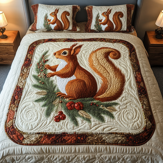 Merry Mischief 3-Piece Quilted Bedding Set NCU0VH772