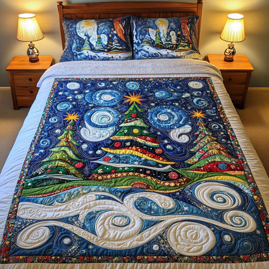 Merry Moments 3-Piece Quilted Bedding Set NCU0PT2153