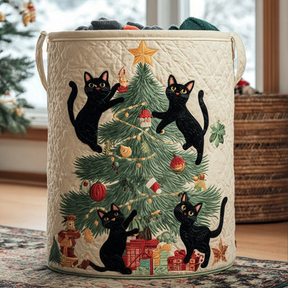 Merry Paws Quilted Laundry Basket NCU0PVL703