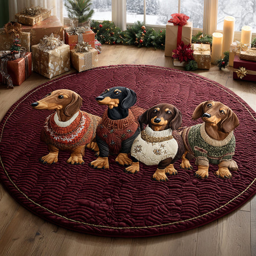 Merry Paws Quilted Round Mat NCU0DV1247