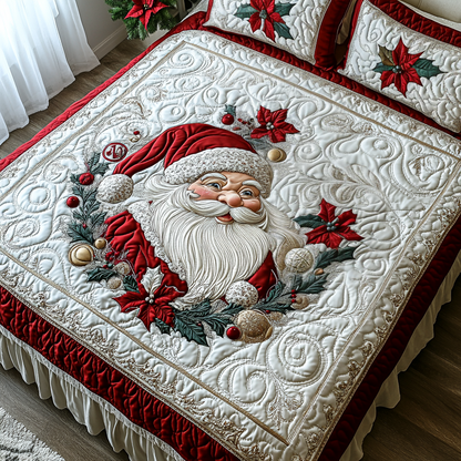 Merry Santa Quilted Bedding Set NCU0DV034