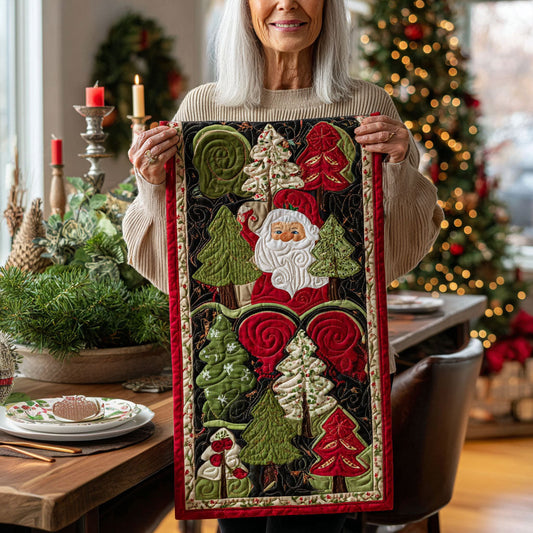 Merry Spruce Quilted Table Runner NCU0PTT1365