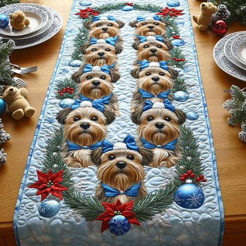 Merry Terrier Quilted Table Runner NCU0NTD561