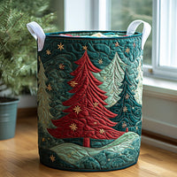 Merry Trees Quilted Laundry Basket NCU0DV830