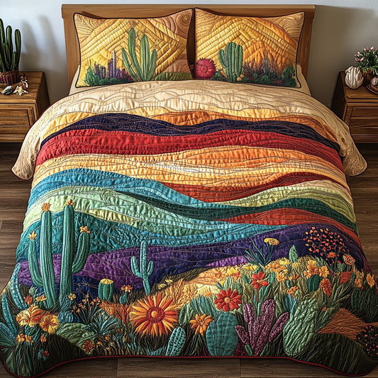 Mesa Magic 3-Piece Quilted Bedding Set NCU0NVH133