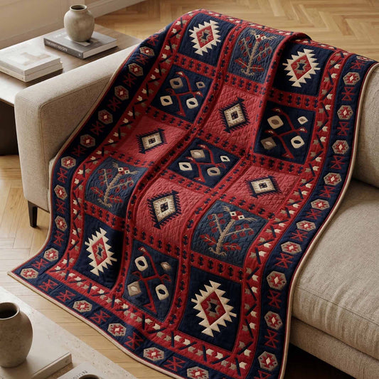 Mesa Pattern Quilted Blanket NCU0NXD1763