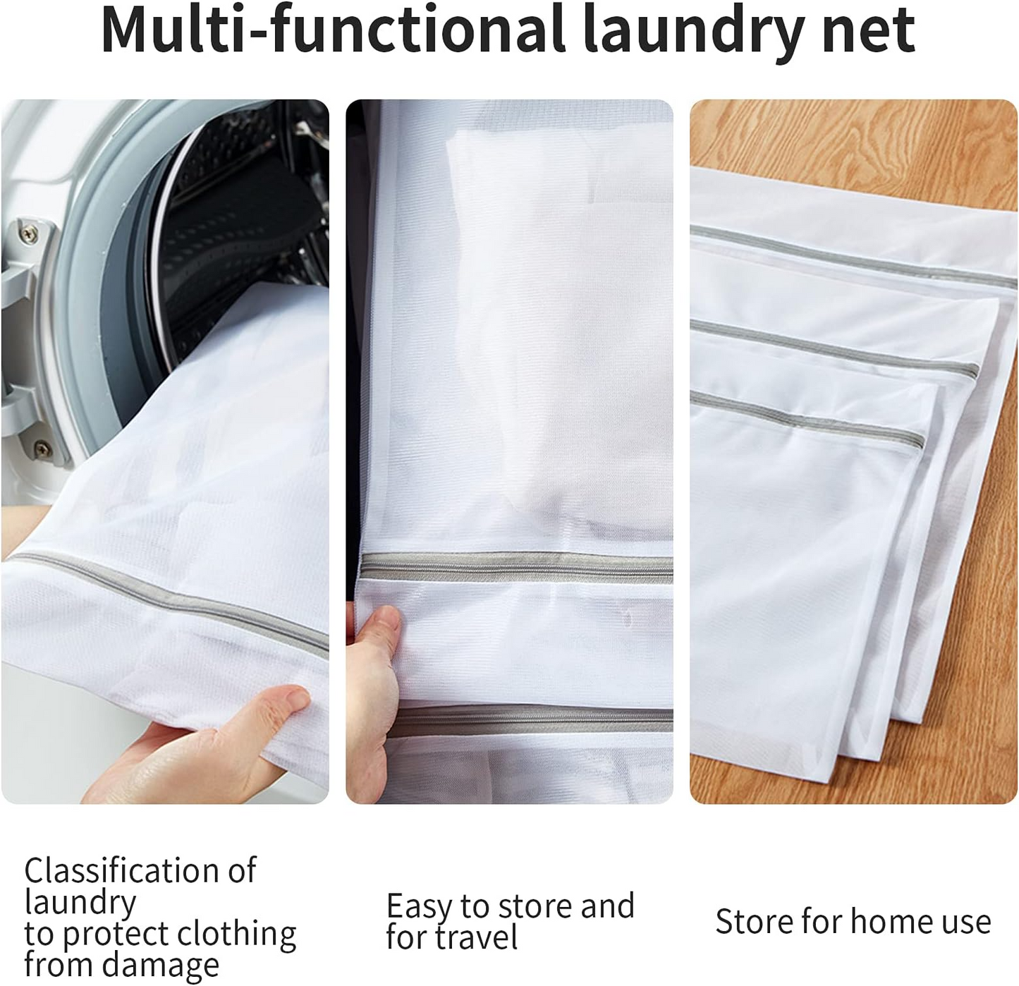 7-Piece Premium Mesh Laundry Bags Set