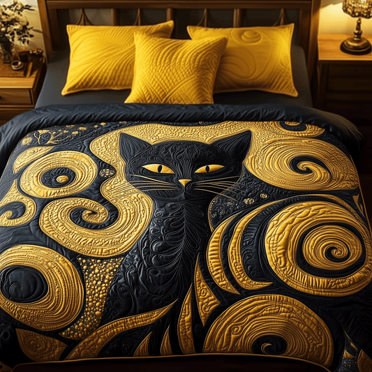 Midnight Majesty 3-Piece Quilted Bedding Set NCU0TH2245