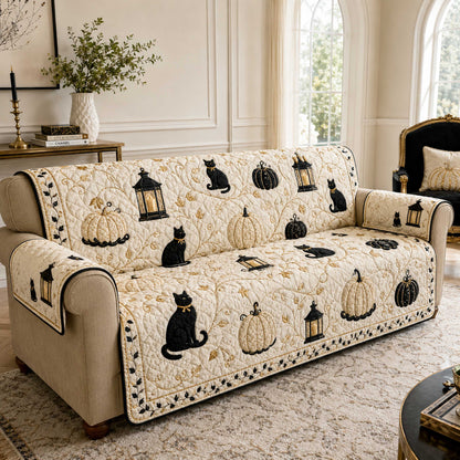 Midnight Autumn Quilted Sofa Cover NCU0NTD2128