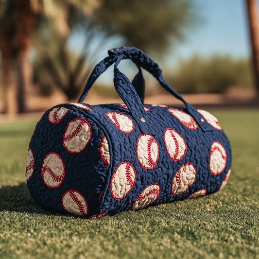 Midnight Baseball Quilted Duffle Bag NCU0LDH668
