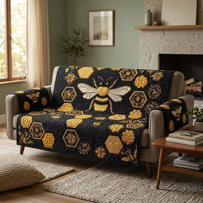 Midnight Bee Majesty Quilted Sofa Cover NCU0HNH1170
