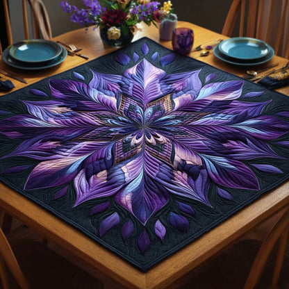 Midnight Bloom Quilted Table Topper NCU0NNT1136