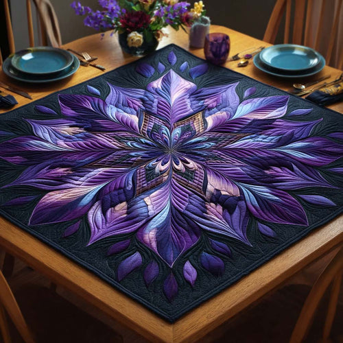 Midnight Bloom Quilted Table Topper NCU0NNT1136
