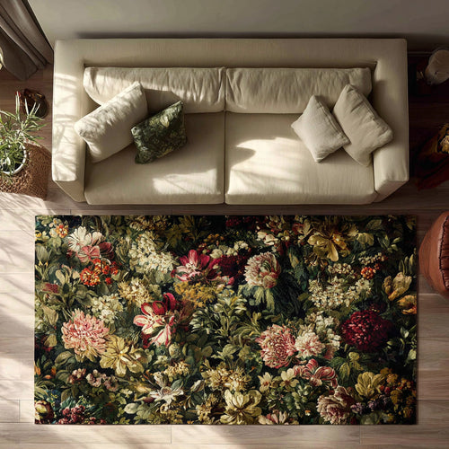Midnight Bouquet Area Rug NCU0LDH623