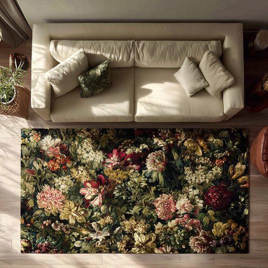 Midnight Bouquet Area Rug NCU0LDH623