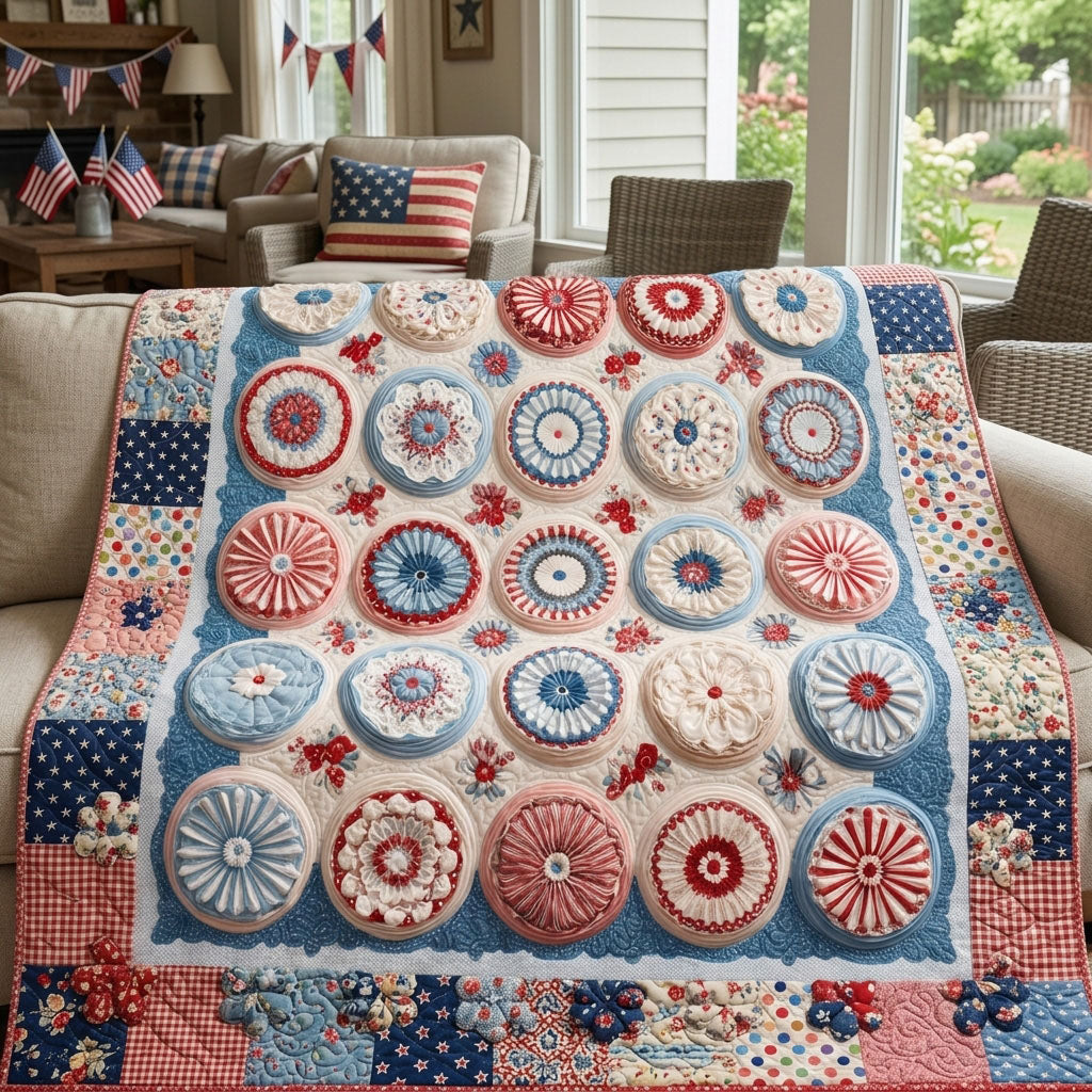 Midnight Burst Patriot Quilted Blanket NCU0PTT3162