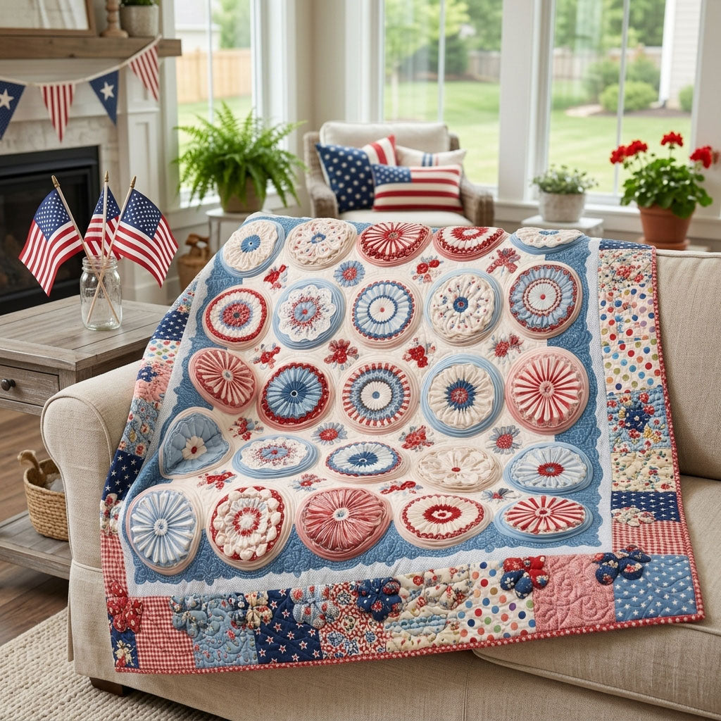 Midnight Burst Patriot Quilted Blanket NCU0PTT3162