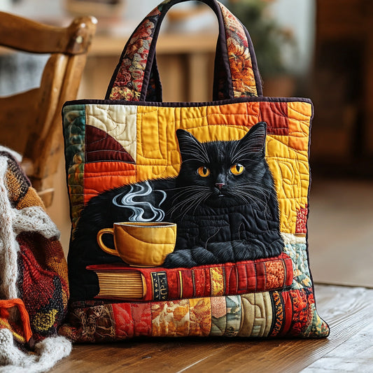 Midnight Cat Quilted Tote Bag NCU0NTD1279