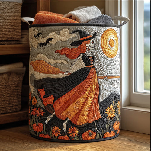 Midnight Crone Quilted Laundry Basket NCU0TH3076