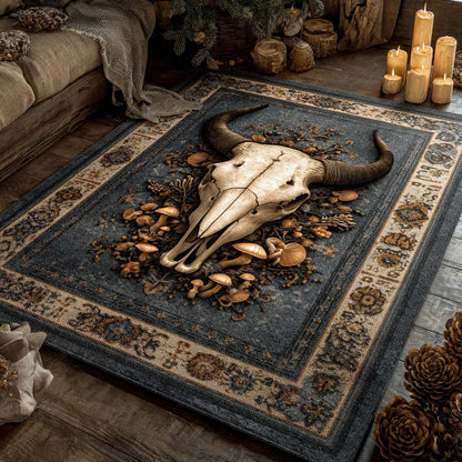 Midnight Desert Skull Area Rug NCU0NXD1208