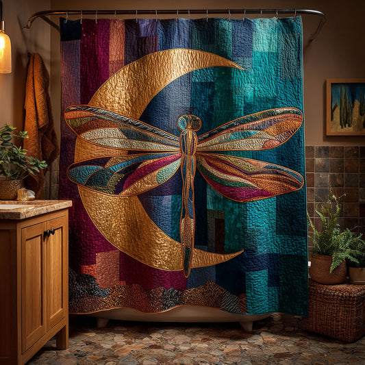 Midnight Dragonfly Shower Curtain NCU0DDK2572