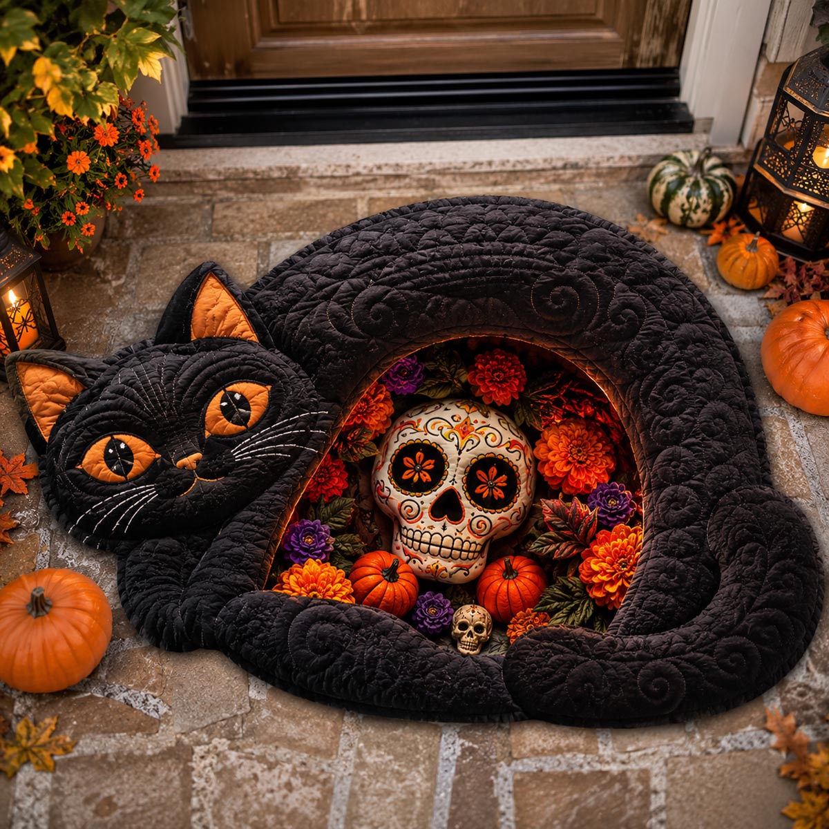 Midnight Familiar Hollow Custom Shape Doormat NCU0DV2315